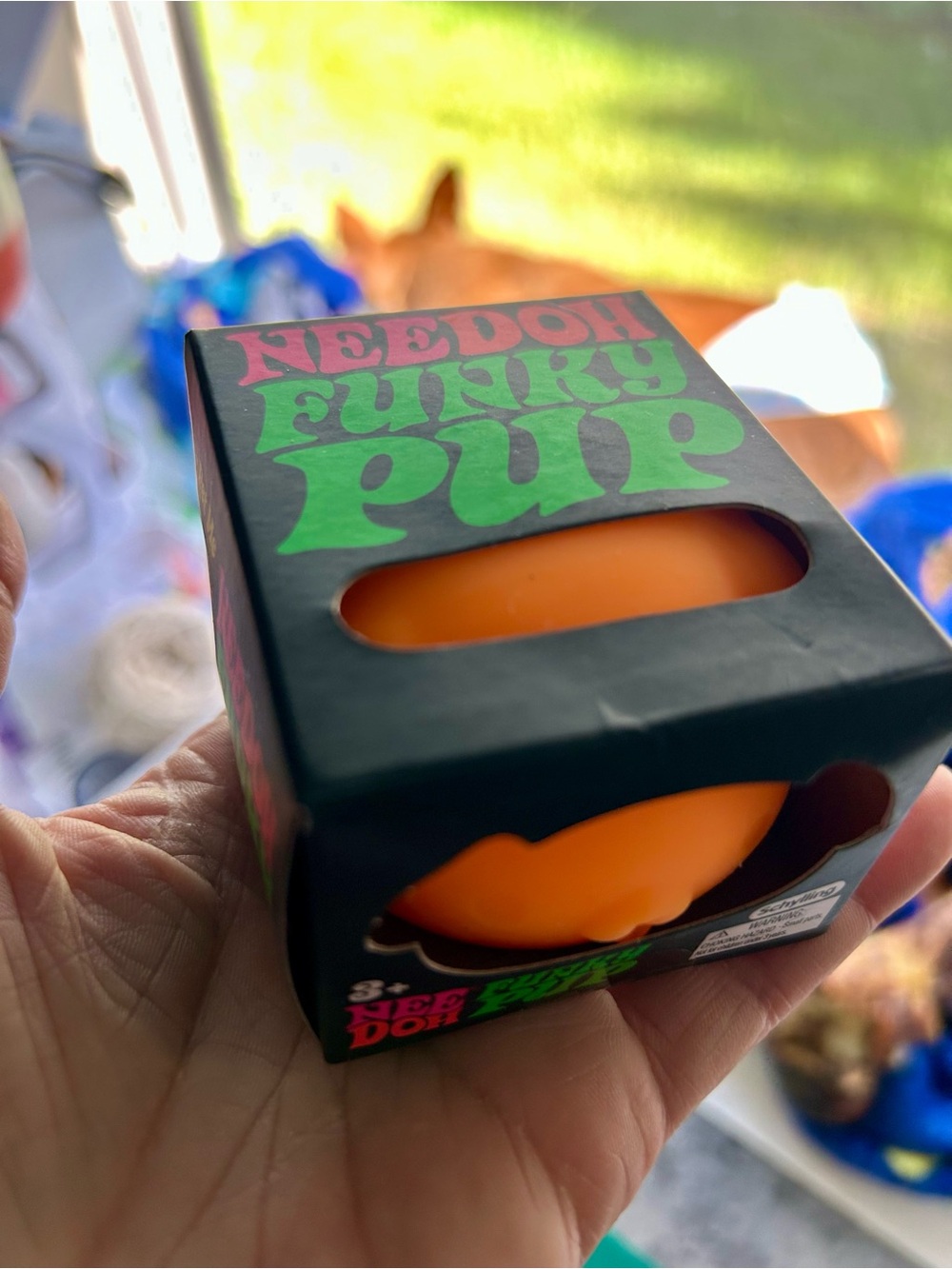 NeeDoh Funky Pup ORANGE- Viral Squishy toy NEW